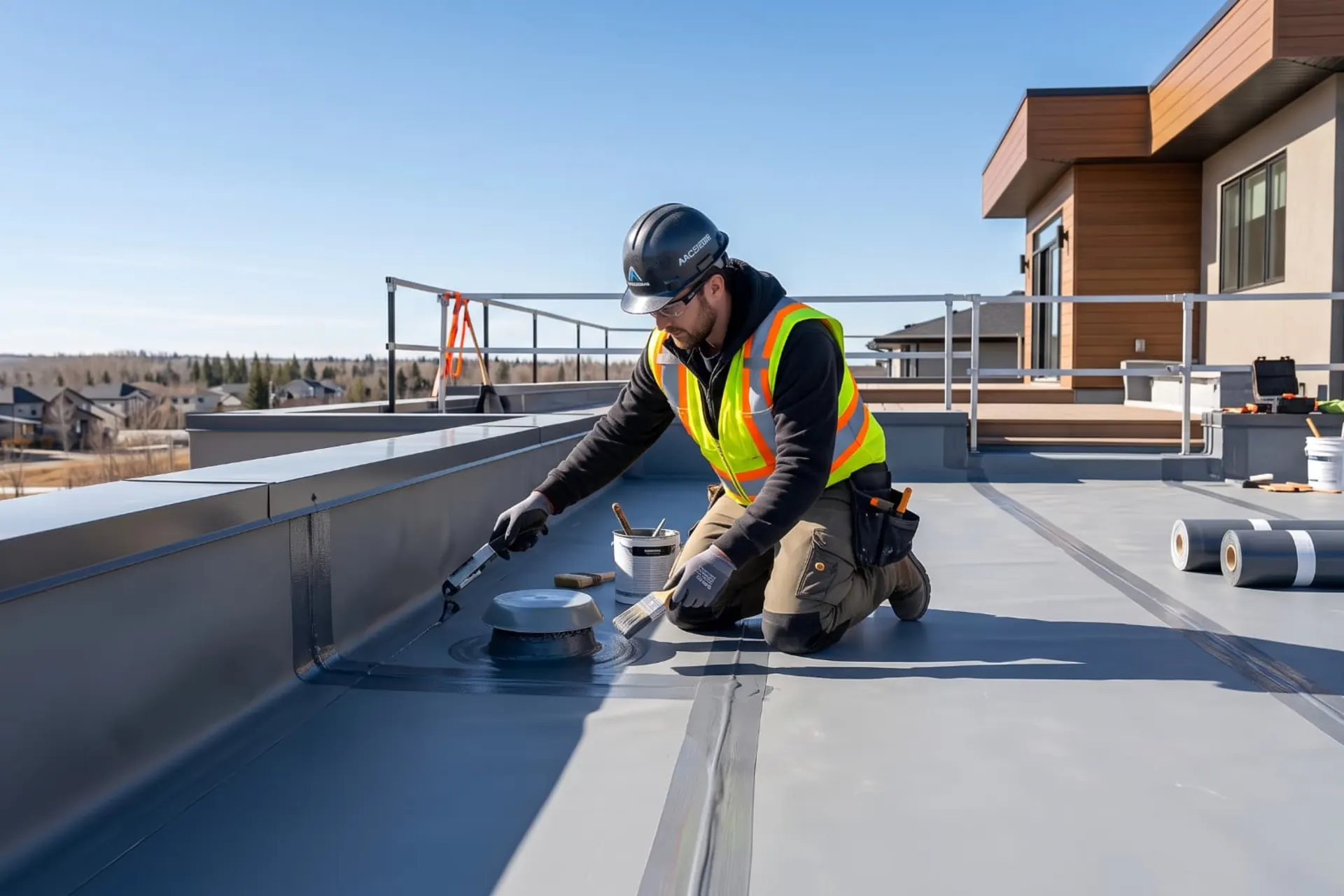 Calgary roof waterproofing and perimeter flashing sealants