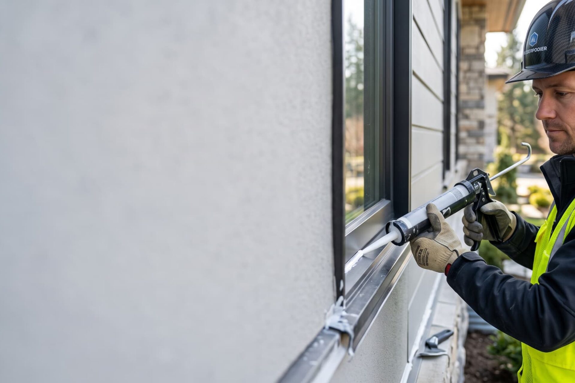 Exterior window caulking and waterproofing services in Calgary by AACWORKX