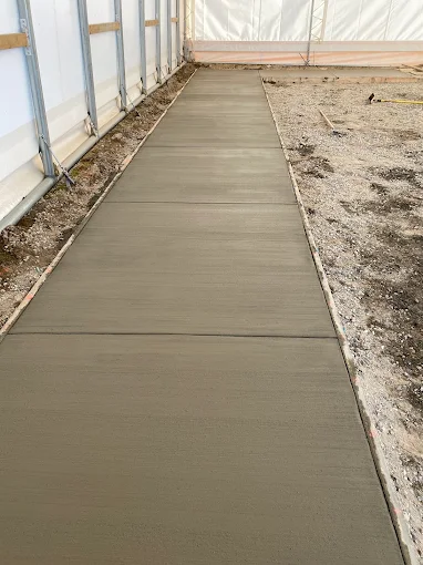 Sidewalk broom finish in Calgary — AACWORKX Concrete & Landscaping