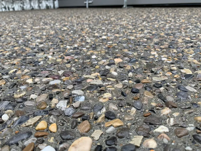 Exposed aggregate close-up in Calgary — AACWORKX Concrete & Landscaping